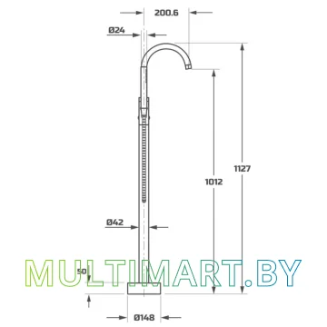 Смеситель Maxonor Pure Life PL3087-9 картинка 5